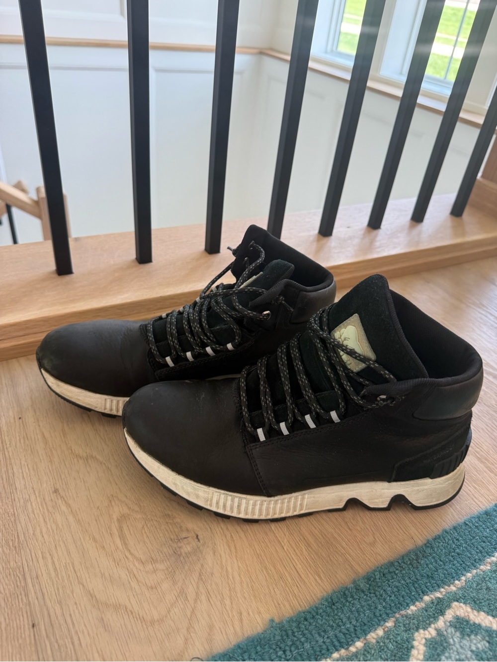 Men's Sorel Black Mid-Top Casual Sneaker Boot
